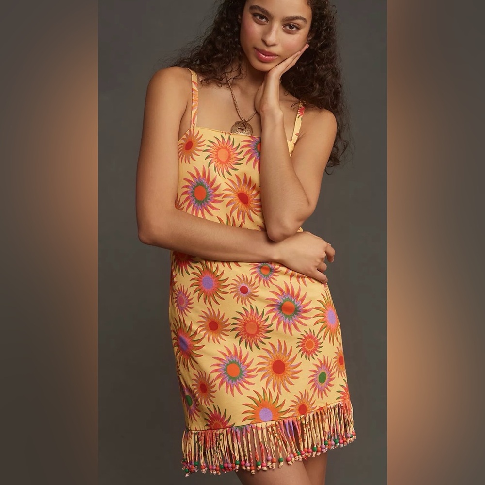 Farm Rio Slim Fringe Mini Dress - Picture 4 of 8
